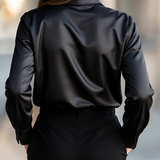 Blusa Donna Sottile – Con Maniche Lunghe, Adatta per Lavoro e Uso Quotidiano