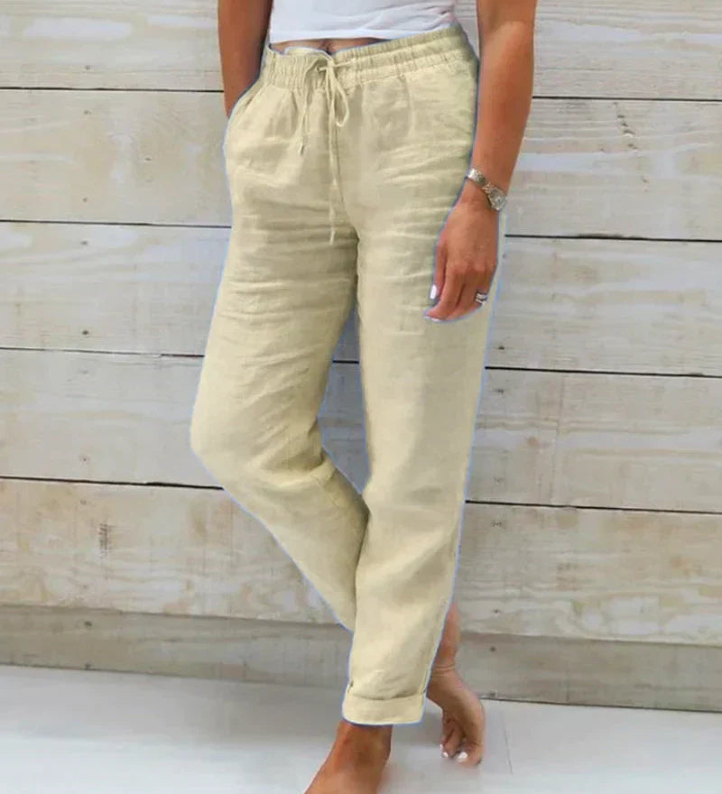 Pantaloni Donna a Vita Alta – Slim Fit, Adatti per Uso Casual e Lavorativo