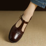 Arianna™ | Mary Jane in pelle con cinturino a T