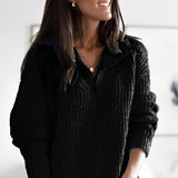Donna - Caldo maglione - Maglia larga