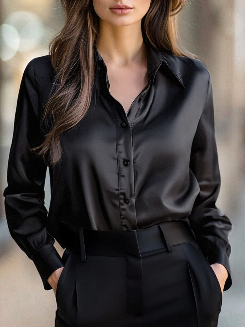 Blusa Donna Sottile – Con Maniche Lunghe, Adatta per Lavoro e Uso Quotidiano