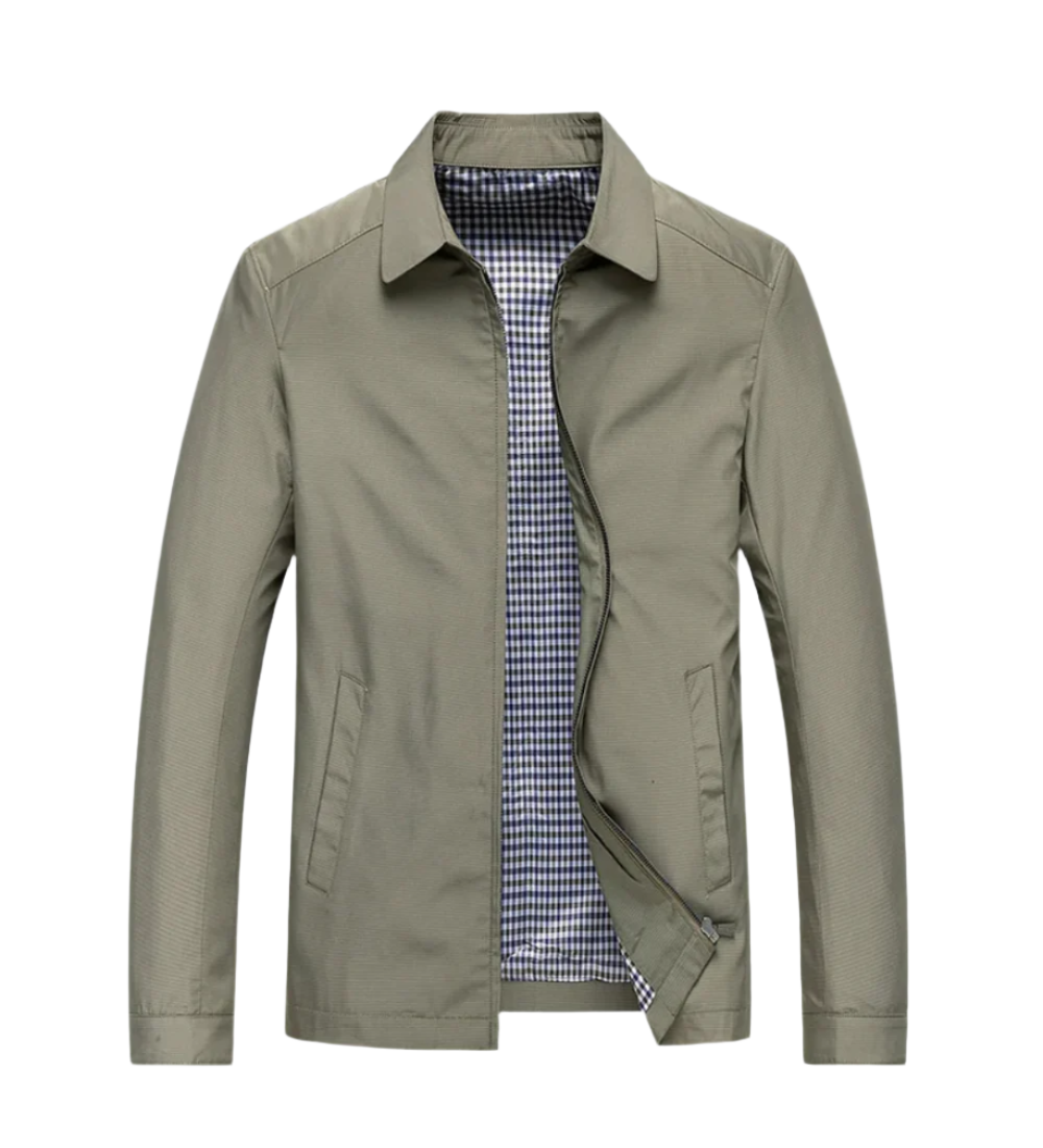 Luisa™ | Giacca in cotone con zip frontale