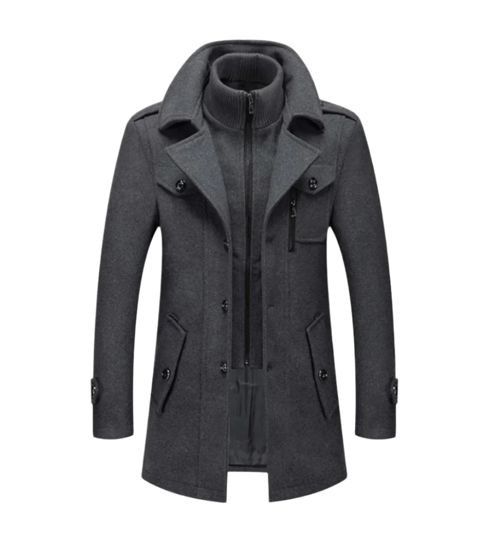 Aurora™ | Cappotto in lana con collo ampio