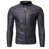 Ilaria™ | Giacca in pelle con zip frontale