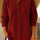 Carlotta™ | Tunica henley in maglia morbida