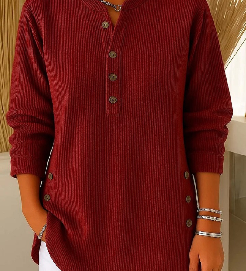 Carlotta™ | Tunica henley in maglia morbida