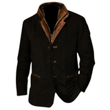 Elena™ | Giacca in cotone lavato con colletto scamosciato
