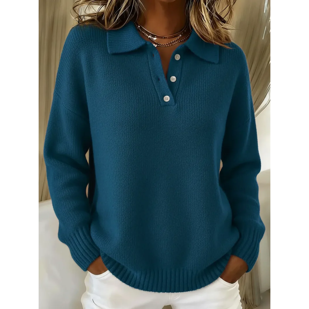 Marta™ | Maglione polo in maglia morbida