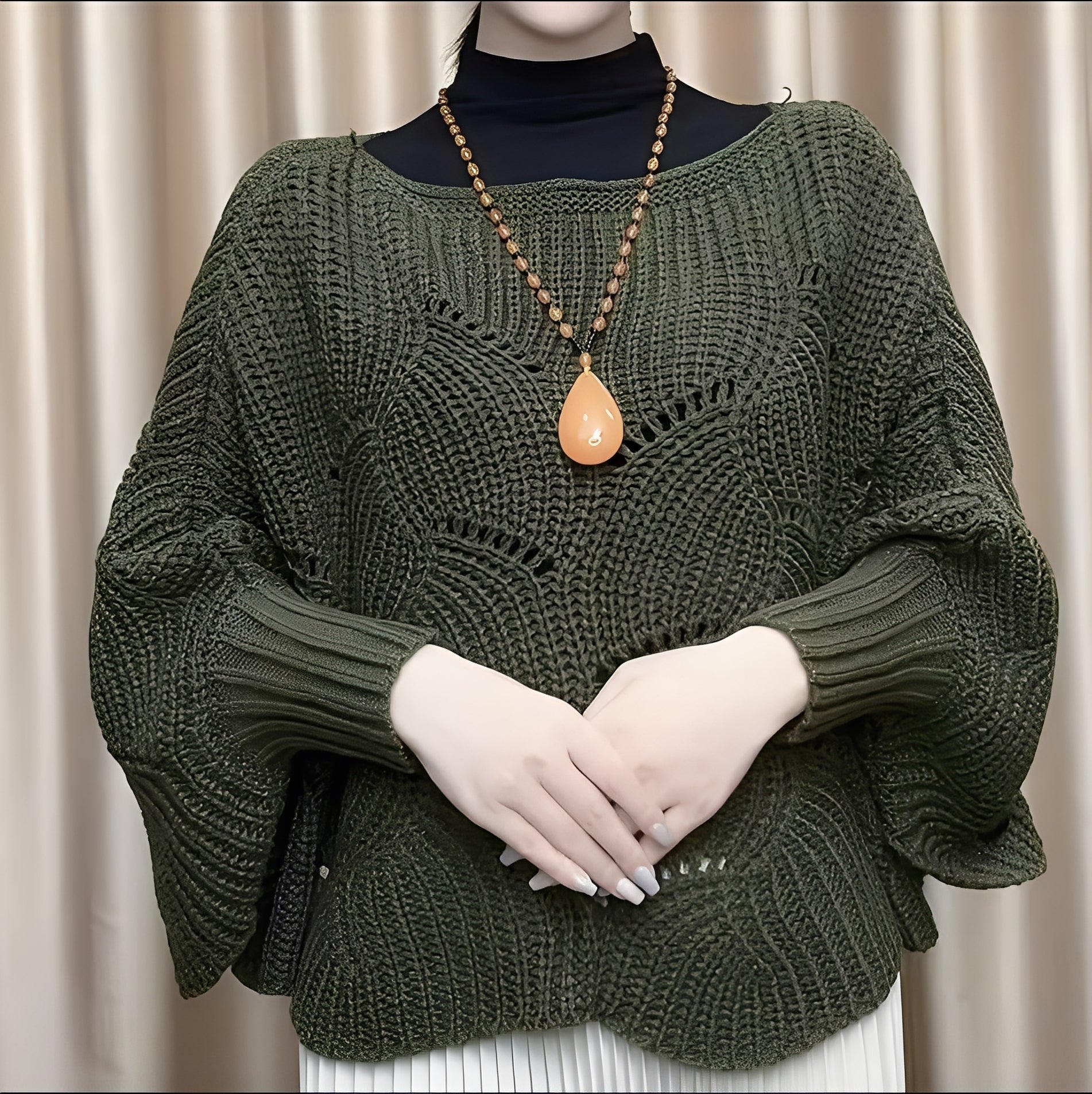 Donna - Maglia termica - Accogliente design a maniche larghe