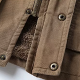Isabella™ | Giacca in cotone con zip e bottoni