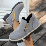 Federica™ | Stivaletto con doppia zip dorata