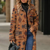 Donna - Cappotto invernale - Design stampato alla moda