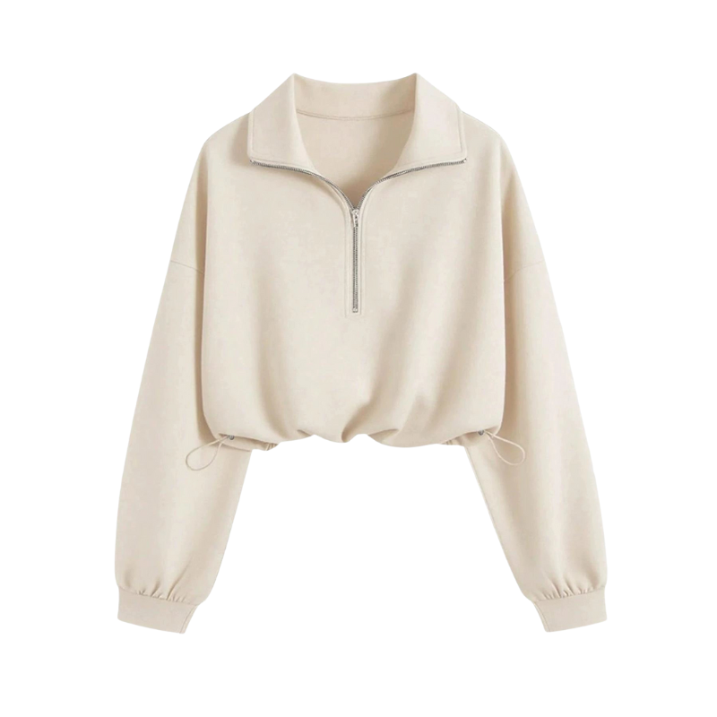 Maglione Slim Fit da Donna – Casual con Zip per Uso Quotidiano