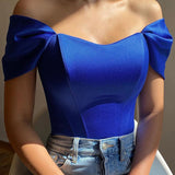 Blusa Donna Scollo Off-Shoulder – Casual per Primavera e Estate