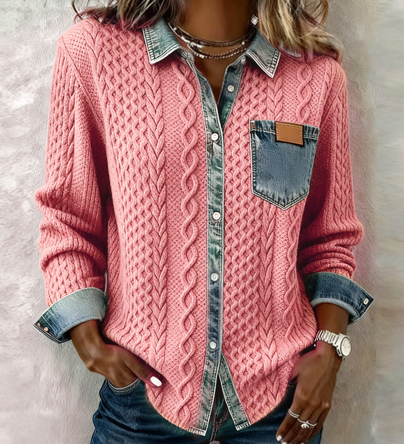 Blusa Slim Fit da Donna – Con Bottoni, Adatta per Uso Casual e Lavorativo