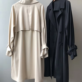 Trench lungo impermeabile da donna | Casuale
