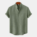 Varel | Camicia in cotone unita con bottoni
