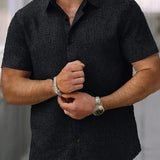 Varel | Camicia leggera a maniche corte in misto lino