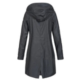 Donna - Giacca lunga autunnale - Collo alto