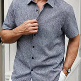 Varel | Camicia leggera a maniche corte in misto lino