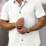 Varel | Camicia leggera a maniche corte in misto lino