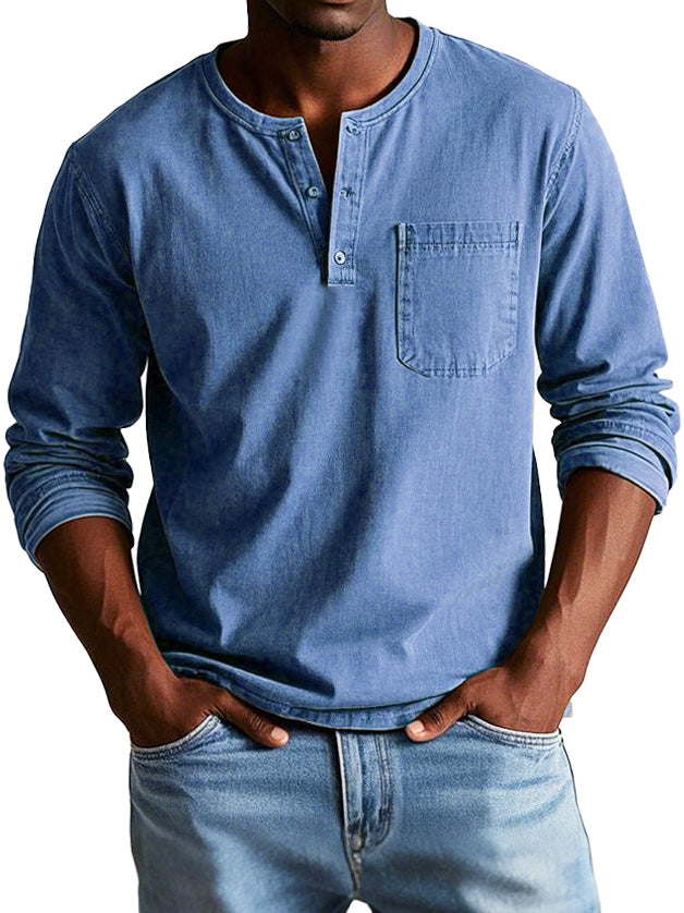 Varel | Camicia Vintage a Maniche Lunghe