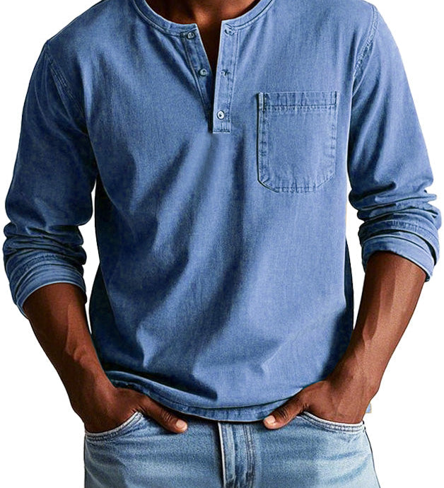 Varel | Camicia Vintage a Maniche Lunghe