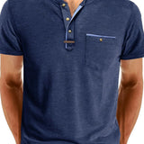 Varel | T-shirt elegante con scollo rotondo e tasca
