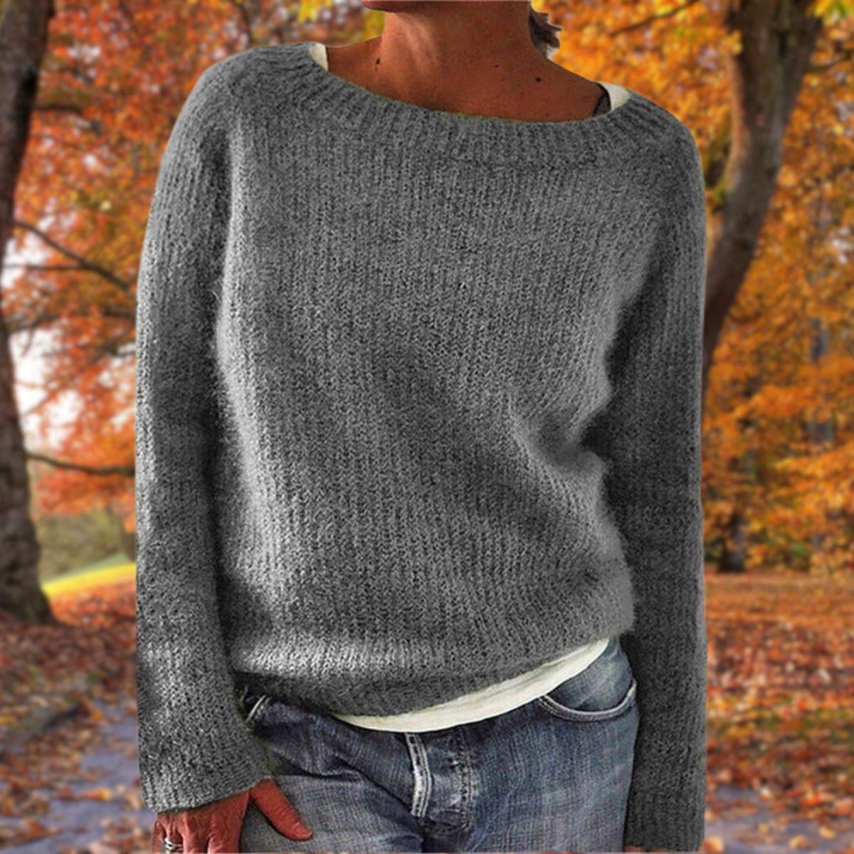 Maglione Classico da Donna in Lana Merino Elegante, Senza Tempo, Caldo, Maglieria per il Comfort Autunnale e Invernale