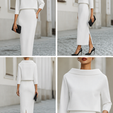 Abito Midi Scollo V – Adatto per Occasioni Casual e Festive