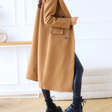 Trench lungo aderente da donna - Elegante e confortevole autunno inverno