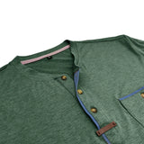 Varel | T-shirt elegante con colletto rotondo e tasca