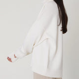 Maglione oversize da donna a collo alto – maglia invernale morbida per stratificare ogni giorno