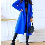 Trench lungo aderente da donna - Elegante e confortevole autunno inverno
