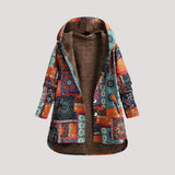 Donna - Cappotto invernale lungo in pelliccia sintetica con cappuccio