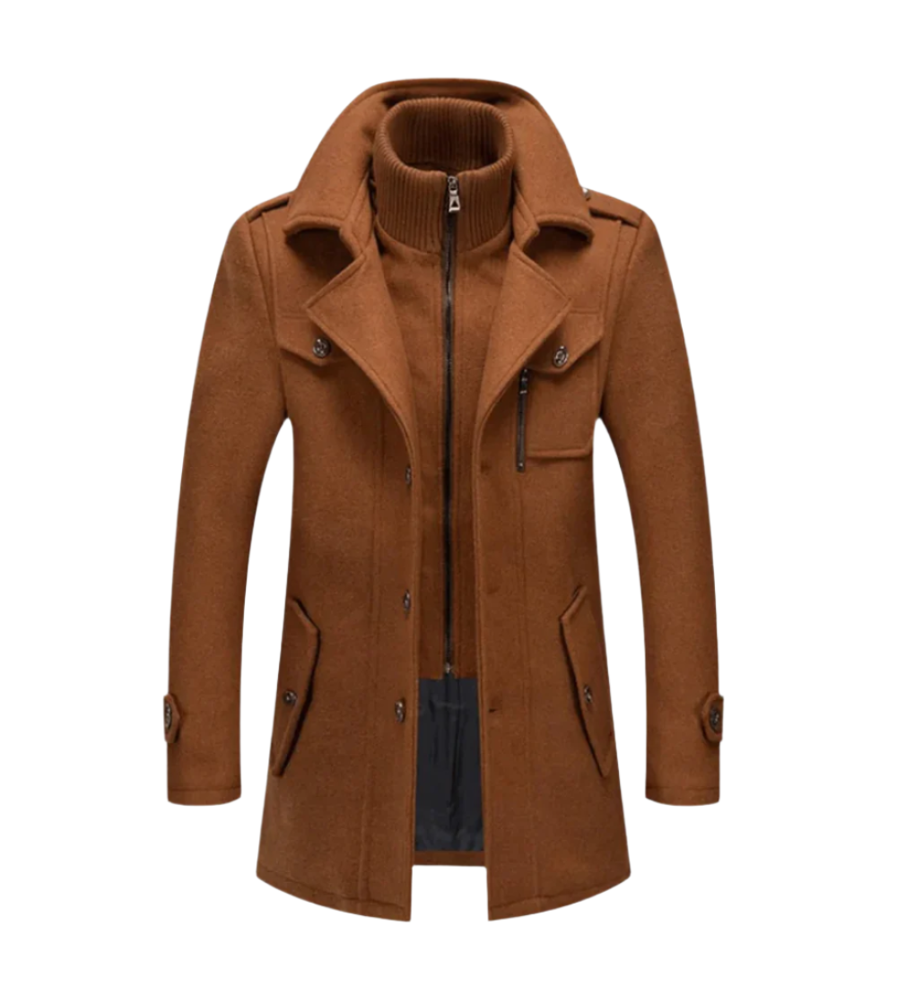 Aurora™ | Cappotto in lana con collo ampio
