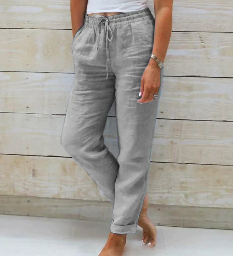 Pantaloni Donna a Vita Alta – Slim Fit, Adatti per Uso Casual e Lavorativo