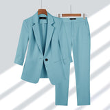 Set Donna Sottile – Inclusivo di Giacca e Pantaloni, Adatto per Lavoro e Occasioni Formali