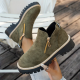 Federica™ | Stivaletto con doppia zip dorata