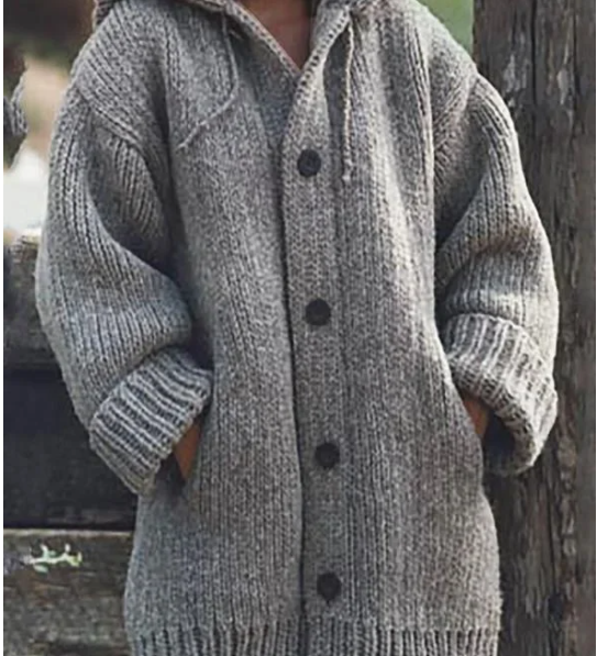 Gilet Oversized da Donna con Cappuccio – Adatto per Uso Casual e Autunnale