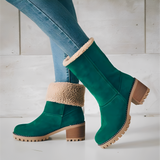 Donna - Stivaletti in pelle scamosciata - Stile invernale