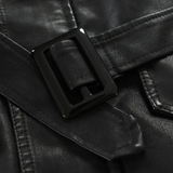 Elisabetta™ | Giacca lunga biker in pelle