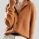Cardigan da donna in misto lana – Maglia morbida con scollo a V e bottoni sul davanti
