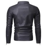 Ilaria™ | Giacca in pelle con zip frontale
