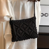 Virginia™ | Borsa a spalla intrecciata nera