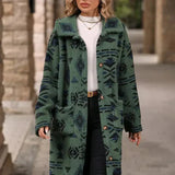 Donna - Cappotto invernale - Design stampato alla moda