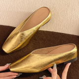 Nicoletta™ | Ballerina slip-on in pelle effetto
