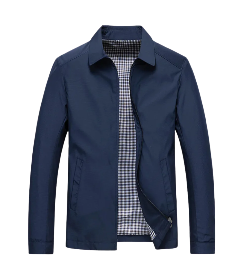 Luisa™ | Giacca in cotone con zip frontale