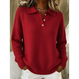 Marta™ | Maglione polo in maglia morbida