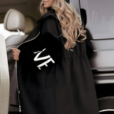 Donna - Cappotto elegante con cappuccio - Strato caldo alla moda
